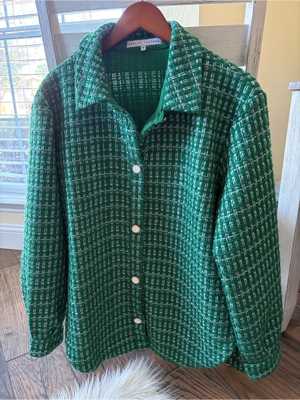 English Factory Shacket sz Medium